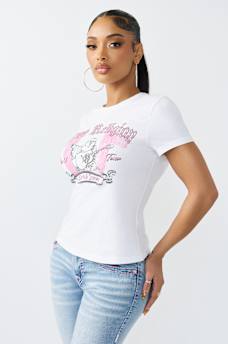 CRYSTAL CLASSIC CREWNECK TEE, image 4