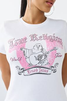 CRYSTAL CLASSIC CREWNECK TEE, image 1