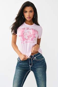 CRYSTAL CLASSIC CREWNECK TEE, image 2