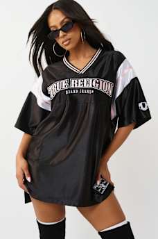 EMBROIDERED JERSEY SLIT  DRESS, image 3