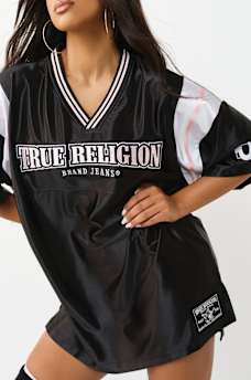 EMBROIDERED JERSEY SLIT  DRESS, image 4