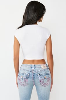 V-NOTCH RIBBED TEE, image 5