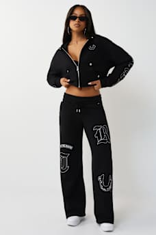 BIG T APPLIQU&Eacute; RELAXED ZIP HOODIE, image 3
