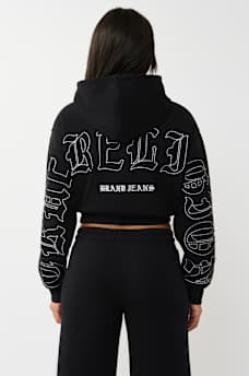 BIG T APPLIQU&Eacute; RELAXED ZIP HOODIE, image 6
