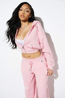 BIG T APPLIQU&Eacute; RELAXED ZIP HOODIE, image 3