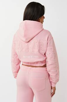 BIG T APPLIQU&Eacute; RELAXED ZIP HOODIE, image 8