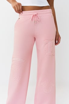 LOGO APPLIQU&Eacute; WIDE LEG SWEATPANT, image 3