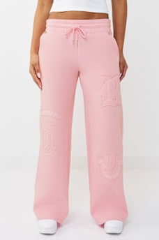 LOGO APPLIQU&Eacute; WIDE LEG SWEATPANT, image 6