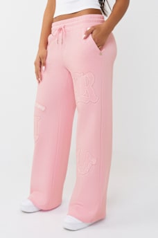 LOGO APPLIQU&Eacute; WIDE LEG SWEATPANT, image 7