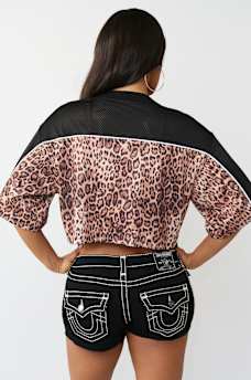 CRYSTAL LEOPARD JERSEY TOP, image 8
