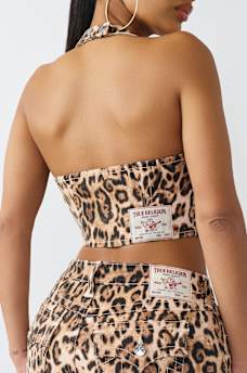 SCOOP NECK HALTER CORSET TOP, image 8