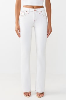 BECCA MID RISE FLAP BOOTCUT JEAN, image 2