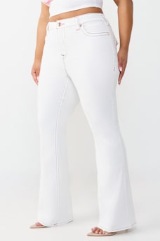 PLUS BECCA MID RISE FLAP BOOTCUT JEAN, image 4