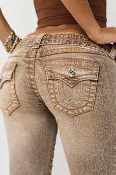 JOEY LOW RISE BELTED BIG T FLARE JEAN, image 5