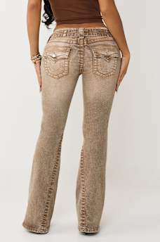JOEY LOW RISE BELTED BIG T FLARE JEAN, image 7