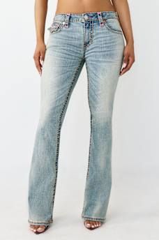 BECCA MID RISE SUPER T FLAP BOOTCUT JEAN, image 2