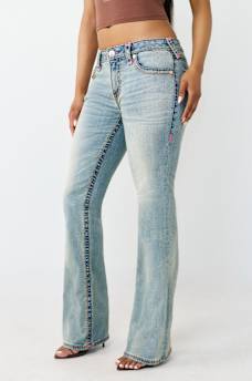 BECCA MID RISE SUPER T FLAP BOOTCUT JEAN, image 4