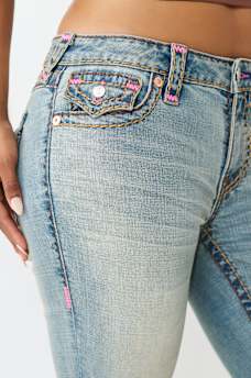 BECCA MID RISE SUPER T FLAP BOOTCUT JEAN, image 6