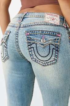 BECCA MID RISE SUPER T FLAP BOOTCUT JEAN, image 1