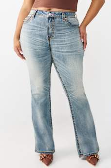 PLUS BECCA MID RISE SUPER T FLAP BOOTCUT JEAN, image 2