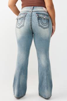 PLUS BECCA MID RISE SUPER T FLAP BOOTCUT JEAN, image 5