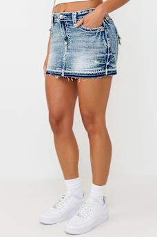 SADIE SUPER T FLAP MINI SKIRT , image 5