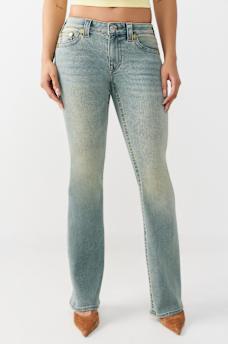 BECCA MID RISE ARCHED LOGO BOOTCUT JEAN , image 3