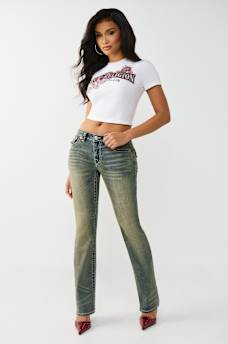 JEANS CORTE DE BOTA BECCA BIG T DE TIRO MEDIO, image 3