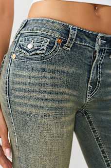 JEANS CORTE DE BOTA BECCA BIG T DE TIRO MEDIO, image 6