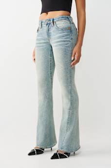 JOEY MID RISE BIG T FLAP FLARE JEAN, image 4