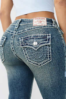 BILLIE MID RISE SUPER T FLAP STRAIGHT JEAN, image 1