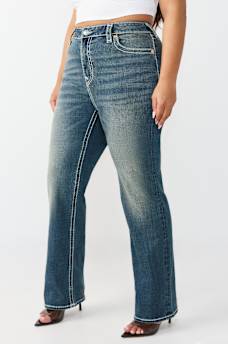 PLUS BILLIE MID RISE SUPER T STRAIGHT FLAP JEAN, image 4