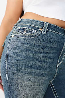 PLUS BILLIE MID RISE SUPER T STRAIGHT FLAP JEAN, image 6