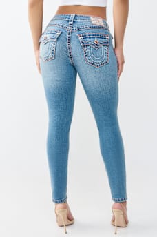 JENNIE MID RISE SUPER T FLAP CURVY SKINNY JEAN, image 5