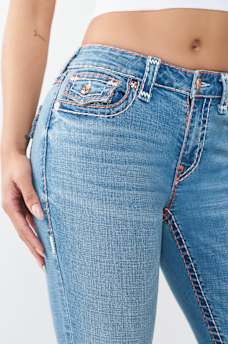 JENNIE MID RISE SUPER T FLAP CURVY SKINNY JEAN, image 6