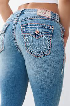 JENNIE MID RISE SUPER T FLAP CURVY SKINNY JEAN, image 1