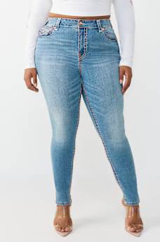 PLUS JENNIE MID RISE SUPER T CURVY SKINNY JEAN, image 2