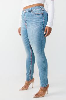 PLUS JENNIE MID RISE SUPER T CURVY SKINNY JEAN, image 4