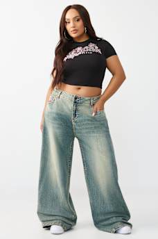PLUS JESSIE SUPER T SUPER BAGGY JEAN, image 3