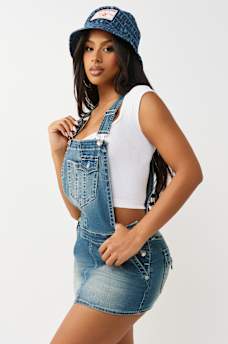 DENIM OVERALL DRESS, image 2