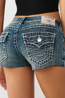 JOEY LOW RISE BIG T FLAP SHORT, image 3