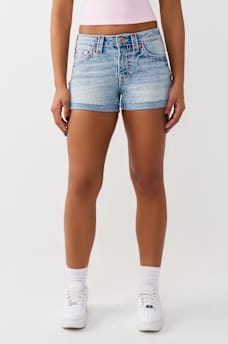 JENNIE MID RISE BIG T CURVY SHORT , image 2