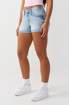 JENNIE MID RISE BIG T CURVY SHORT , image 4