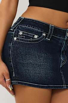 MINIFALDA-SHORT DE MEZCLILLA, image 5