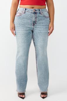 PLUS BILLIE MID RISE BIG T STRAIGHT JEAN, image 2