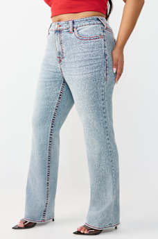 PLUS BILLIE MID RISE BIG T STRAIGHT JEAN, image 4