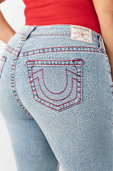 PLUS BILLIE MID RISE BIG T STRAIGHT JEAN, image 1