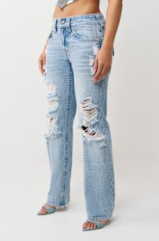 RICKI MID RISE RELAXED FLAP STRAIGHT  JEAN, image 3
