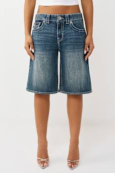 BIG T FLAP BAGGY DENIM JORT, image 3