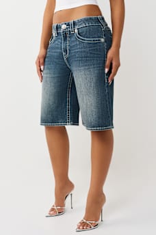 BIG T FLAP BAGGY DENIM JORT, image 4